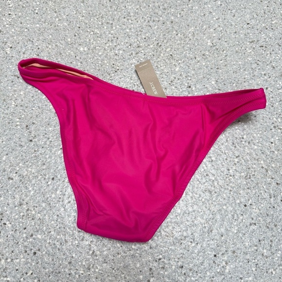 NEW JCrew Women’s Heritage 1989 High-Leg Bikini Bottom BP209 Pink - Picture 2 of 15